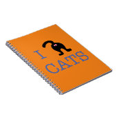I Love Cats Kitty Cat Butt Carnet (Côté Droit)