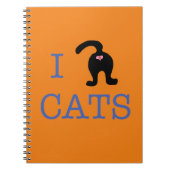 I Love Cats Kitty Cat Butt Carnet (Devant)