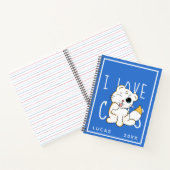 I Love Cats - mignon nom Modèle Carnet (Intérieur)
