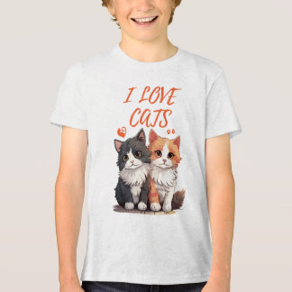 I LOVE CATS Tri-Blend SHIRT