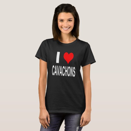 I Love Cavachons Tshirts (Voorkant volledig)