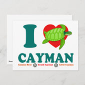 I Love Cayman Briefkaart (Voorkant / Achterkant)