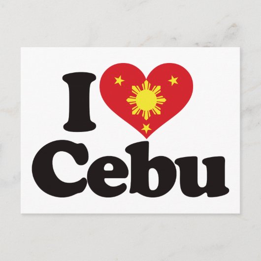 I Love Cebu Briefkaart (Voorkant)
