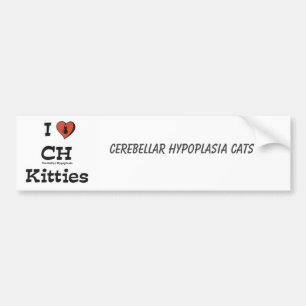 I Love CH Katten Bumpersticker