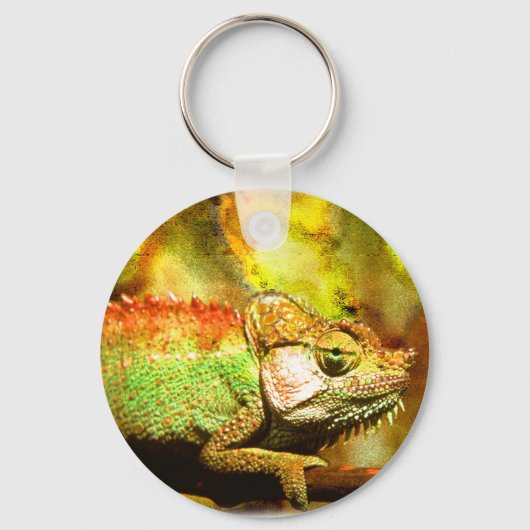 i love chameleons Digital art Sleutelhanger (Voorkant)