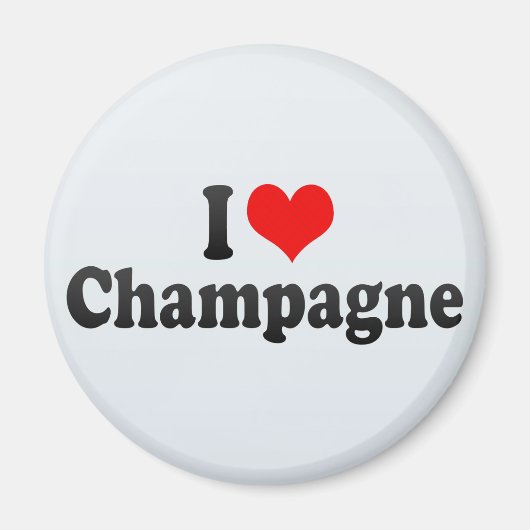 I Love Champagne Magneet (Voorkant)