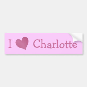 I Love Charlotte Bumpersticker