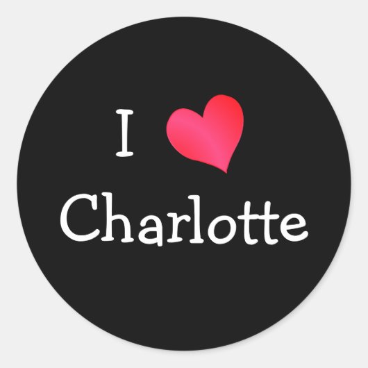 I Love Charlotte Sticker (Devant)