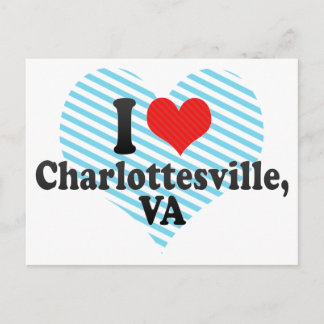I Love Charlottesville,+VA Briefkaart