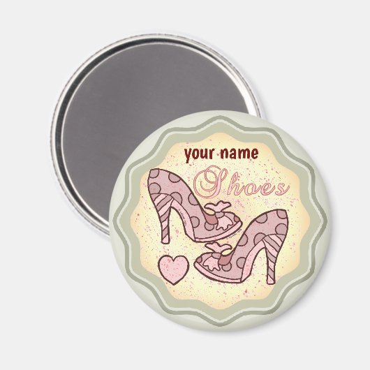 I Love Chaussures aimant (Recto/Verso)