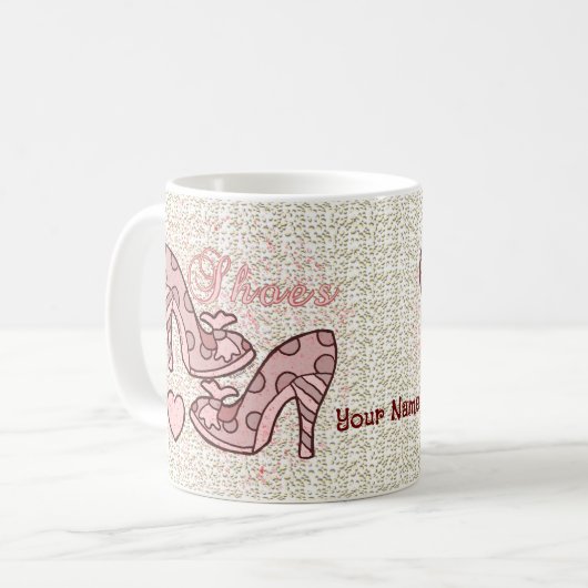 I Love Chaussures mug (Devant gauche)