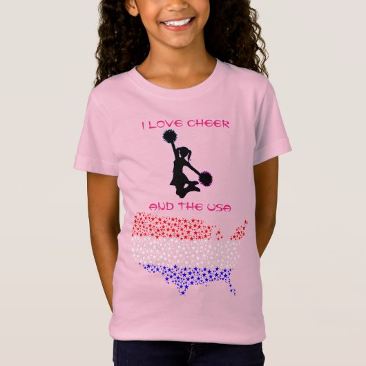 I Love Cheer et le T-Shirt américain (Devant)