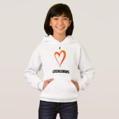 I Love Cheerled - Sweat - shirt à capuche de Pullo (Devant entier)