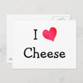 I Love Cheese Briefkaart (Voorkant / Achterkant)