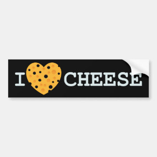 I Love Cheese Bumpersticker