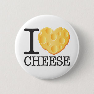 I Love Cheese Ronde Button 5,7 Cm