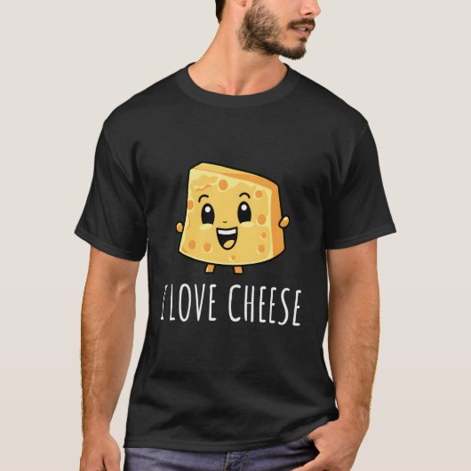 I Love Cheese T-shirt (Voorkant)