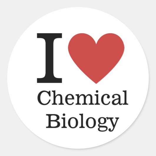 I ❤️ Love Chemical Biology STICKER (Devant)