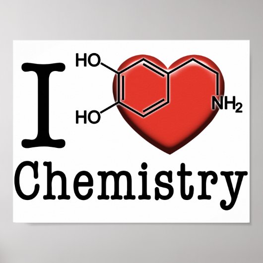 I Love Chemistry Poster (Voorkant)