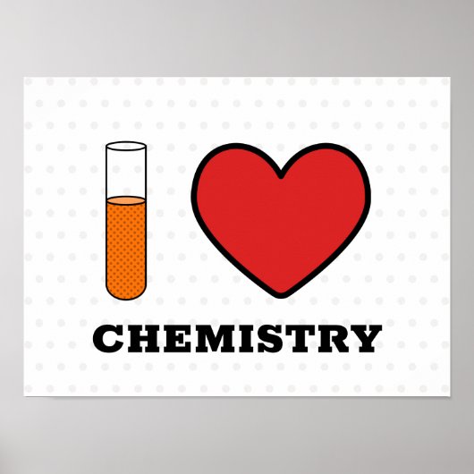 I Love Chemistry Poster (Voorkant)