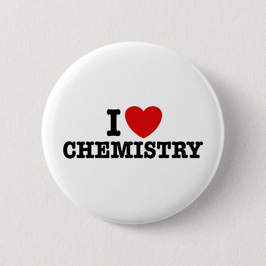I Love Chemistry Ronde Button 5,7 Cm (Voorkant)