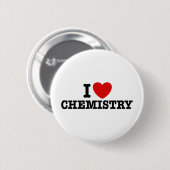 I Love Chemistry Ronde Button 5,7 Cm (Voorkant /achterkant)
