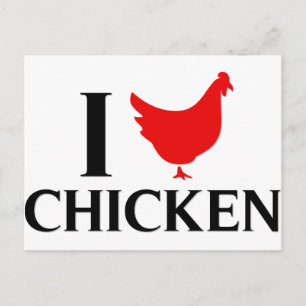 I Love Chicken Briefkaart