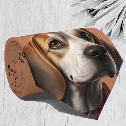 I Love Chiens Beagle Cravate