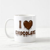 I Love Chocolate Melt & Drip Coffee Mok (Links)