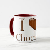 I Love Chocolate Mok (Voorkant links)