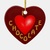 I Love Chocolate Ornament (Voorkant)