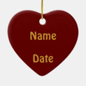 I Love Chocolate Ornament (Achterkant)