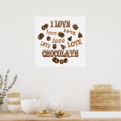 I Love Chocolate Poster (Keuken)