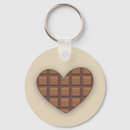 I Love Chocolate Sleutelhanger (Voorkant)