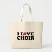I Love Choir Music Canvas tas Gift (Voorkant)