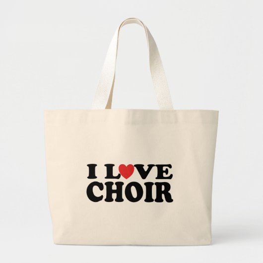 I Love Choir Music Canvas tas Gift (Voorkant)