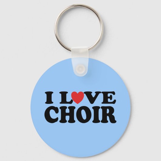 I Love Choir Sleutelhanger (Voorkant)
