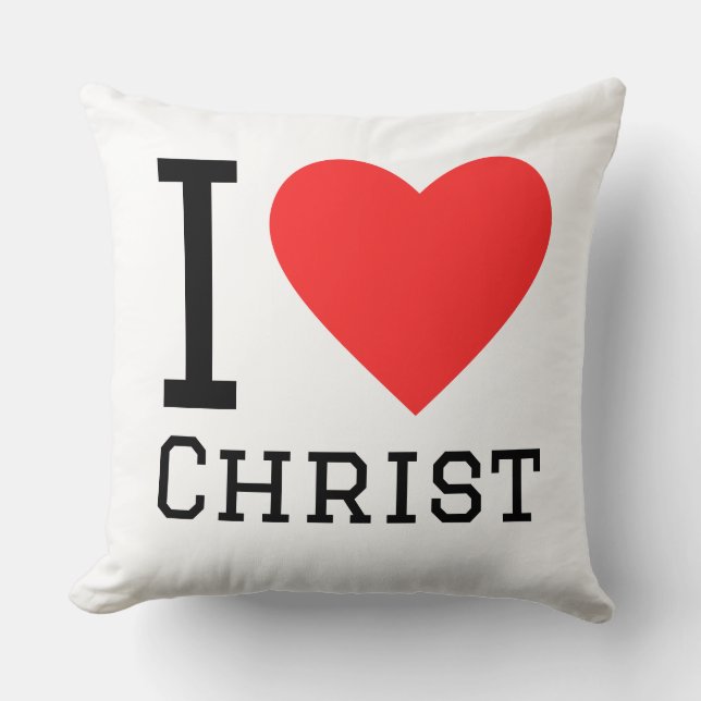 I love Christ Kussen (Voorkant)