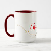 I Love Christmas Modern Minimalist Mug (Gauche)