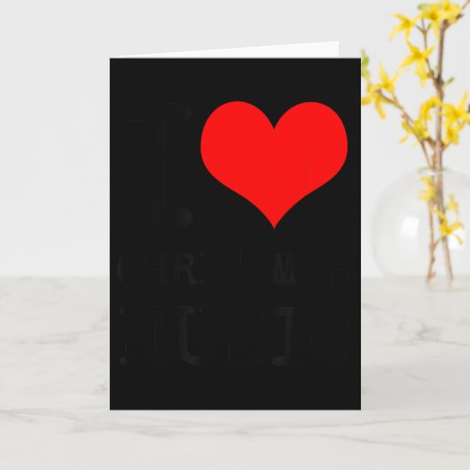 I Love Christmas Music - Funny Christmas Kaart (Gele Bloem)