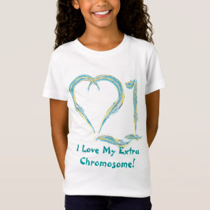 I Love Chromosome 21 T-shirt