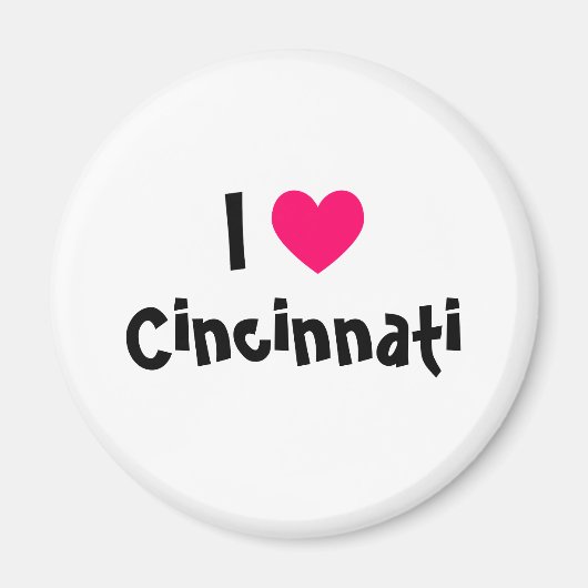 I Love Cincinnati Magneet (Voorkant)