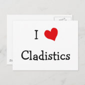 I Love Cladistics Briefkaart (Voorkant / Achterkant)