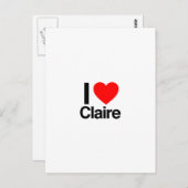 i love claire briefkaart (Voorkant / Achterkant)