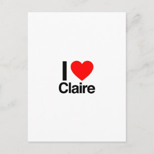 i love claire briefkaart