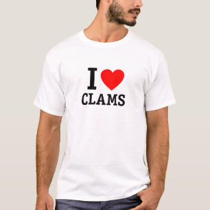 I Love Clams T-shirt