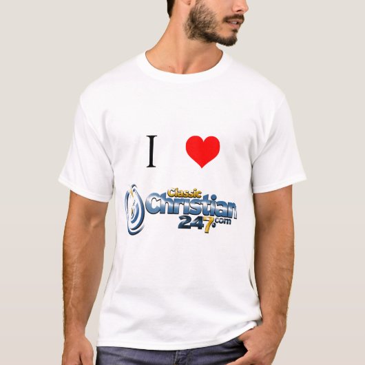 I Love ClassicChristian247.com - T-shirt (Voorkant)