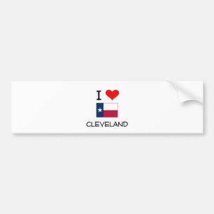 I Love Cleveland Texas Bumpersticker