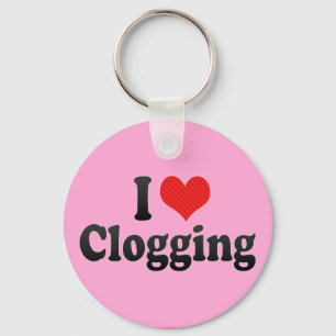 I Love Clogging Sleutelhanger