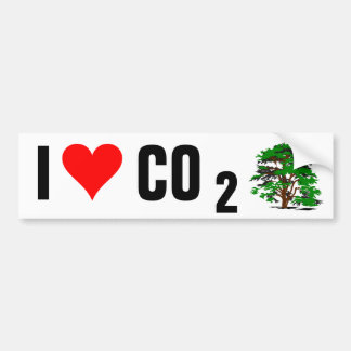 I Love CO2 Bumpersticker